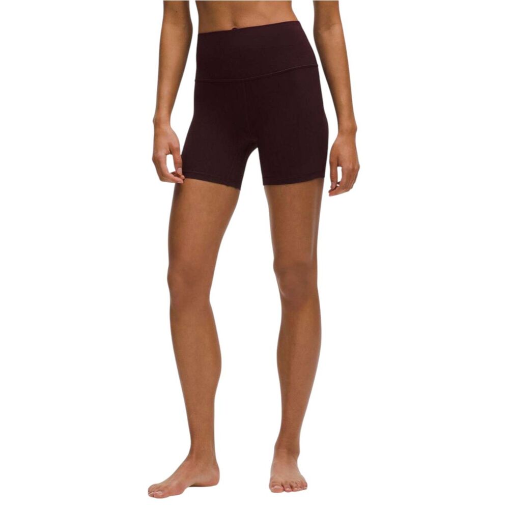 Lululemon Align High-Rise Short 6" Linear Wordmark Goodnight Plum Multi - Picture 3 of 10